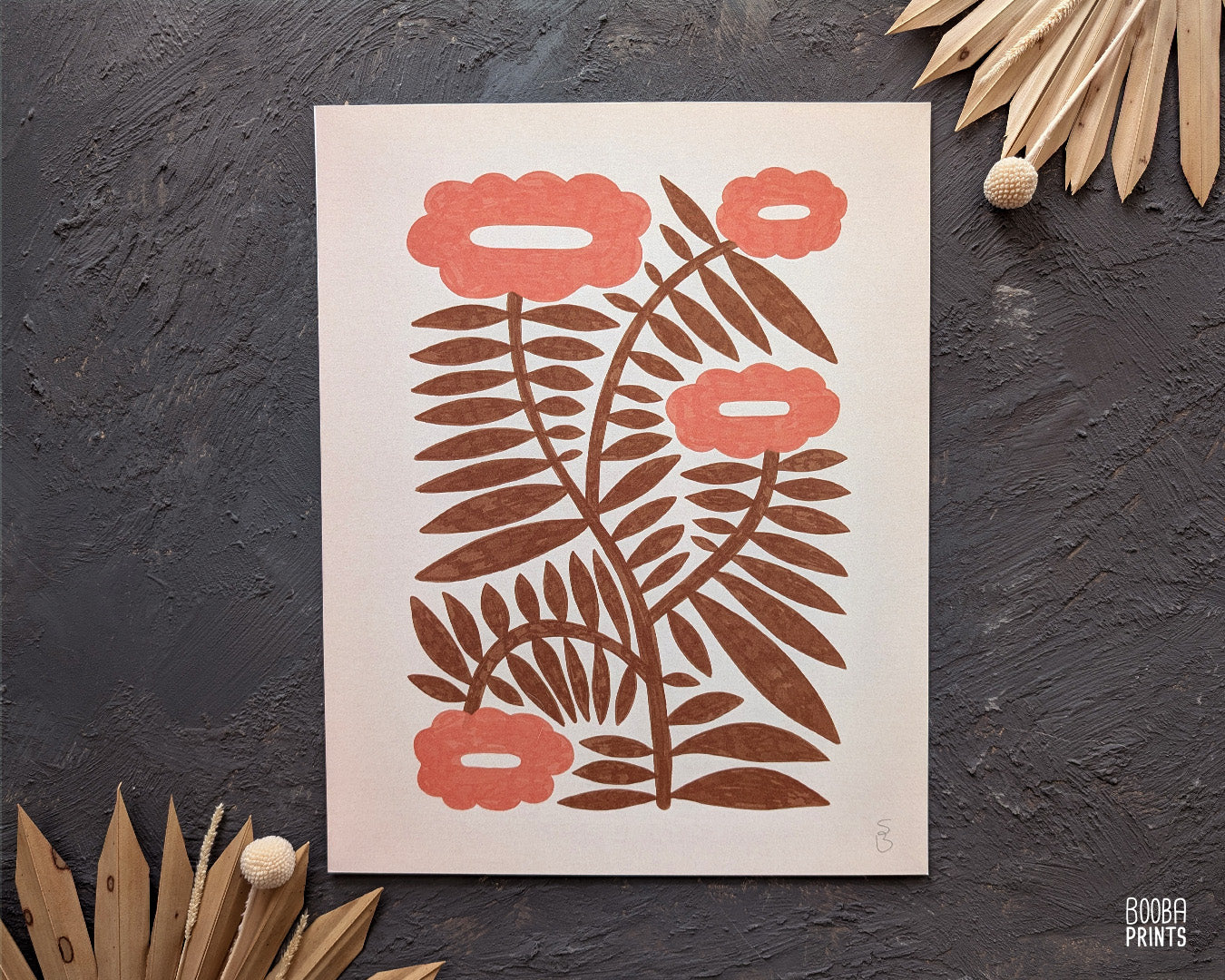 Minimalist Flowers Art Prints Set of 3 ✷ 35%-50% Off!