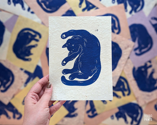 Liquid Cat Original Print Free Gift