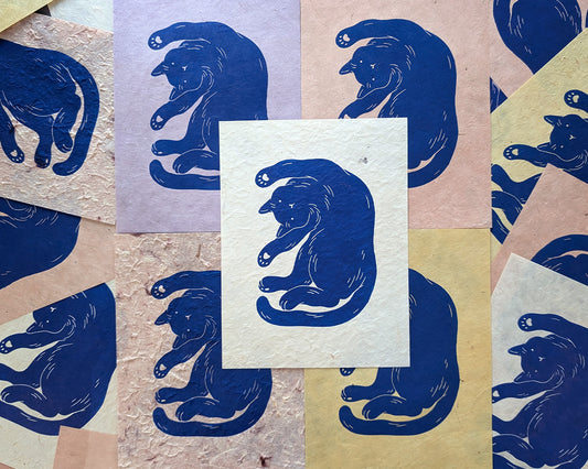 Liquid Cat Original Print Free Gift