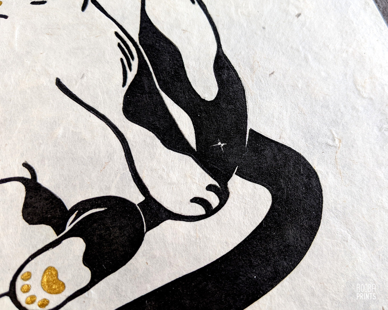 Super Seconds Festival, an online sale of samples of seconds, meaning prints with imperfections from the printing process. This print has minor imperfections so it's 50% off. Art by Booba Prints