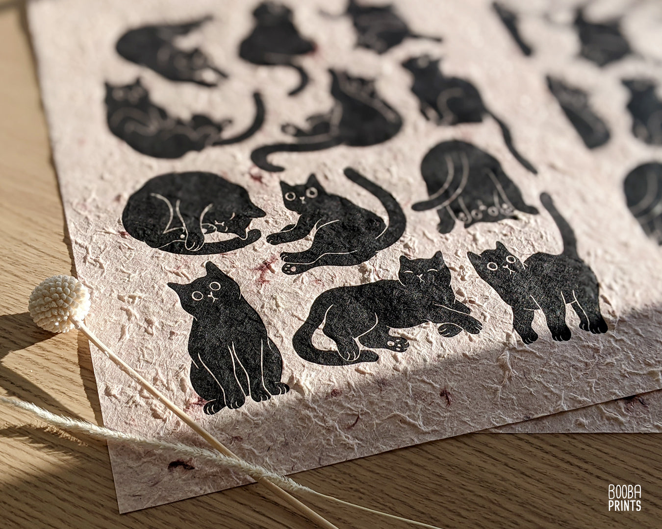 12 Cute Cats Original Print ✷ Cat Lover Print
