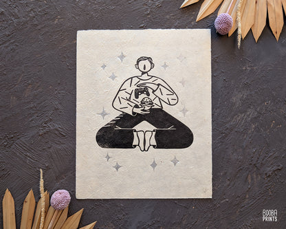 His and Hers Linocut Prints Duo Sample ✷ 55% Off!