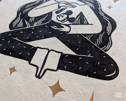 His and Hers Linocut Prints Duo Sample ✷ 55% Off!