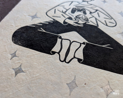 His and Hers Linocut Prints Duo Sample ✷ 55% Off!
