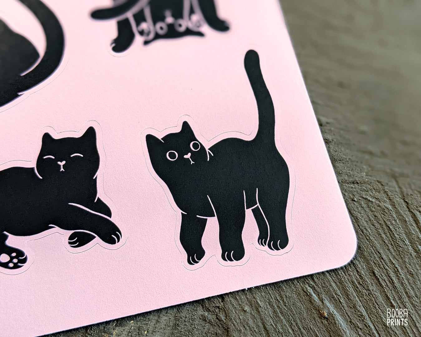 12 Cats Large Sticker Sheet