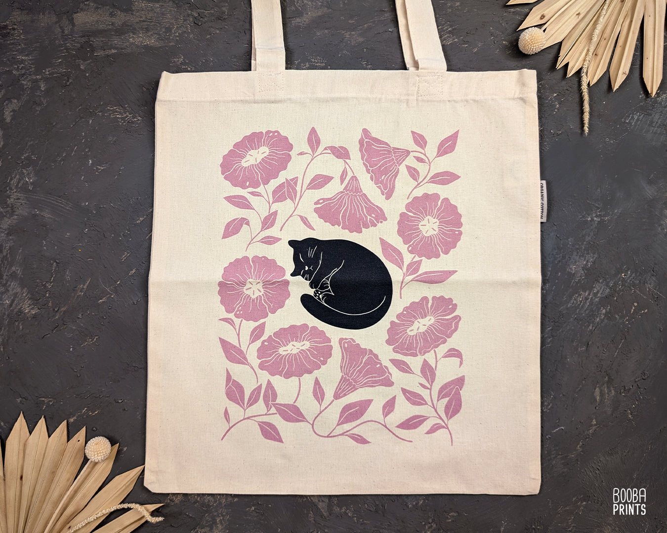 Sleeping Cat Organic Cotton Tote Bag