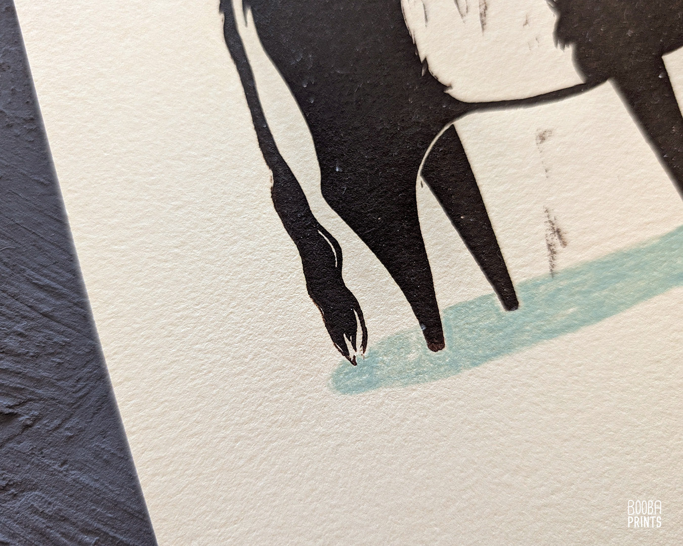 Belted Fluffy Cow Linocut Print ✷ 60% Off!