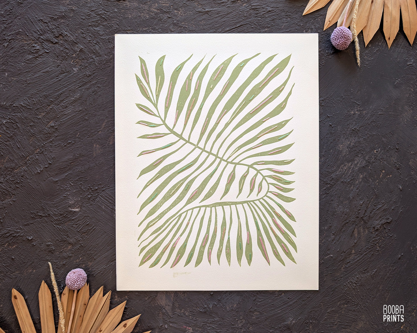 Minimalist Green Plant Embroidered ✷ 55% Off