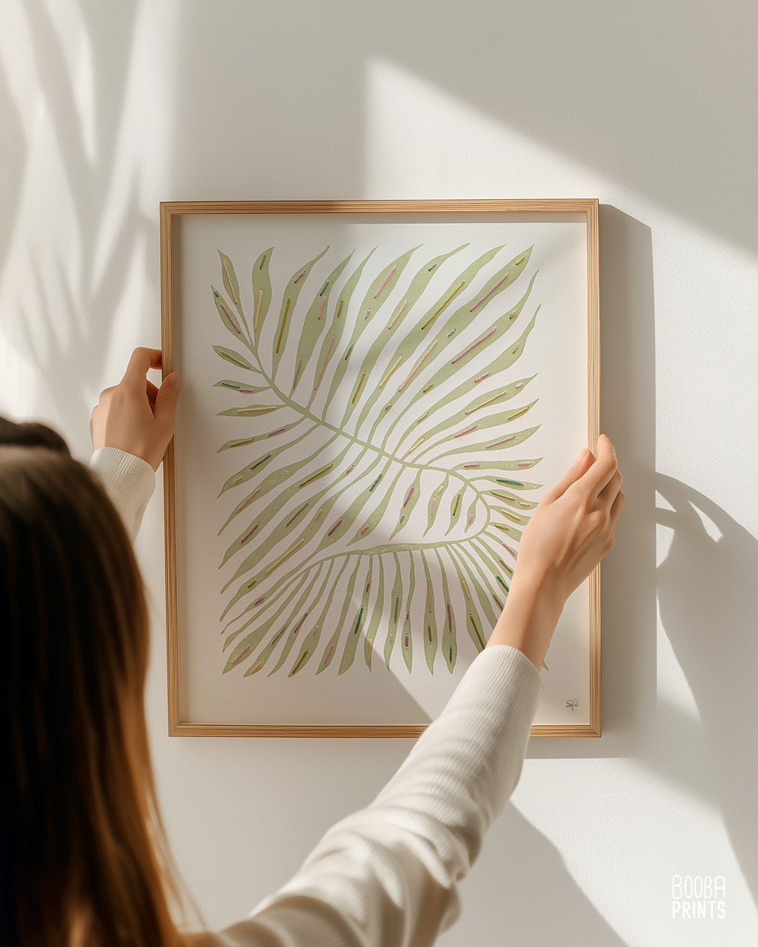 Minimalist Green Plant Embroidered ✷ 55% Off