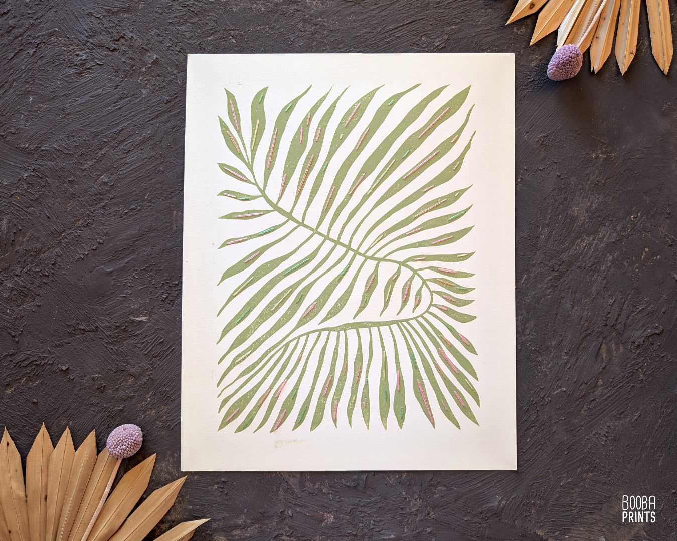 Minimalist Green Plant Embroidered ✷ 55% Off