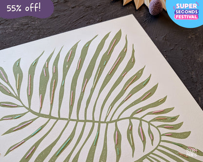 Minimalist Green Plant Embroidered ✷ 55% Off