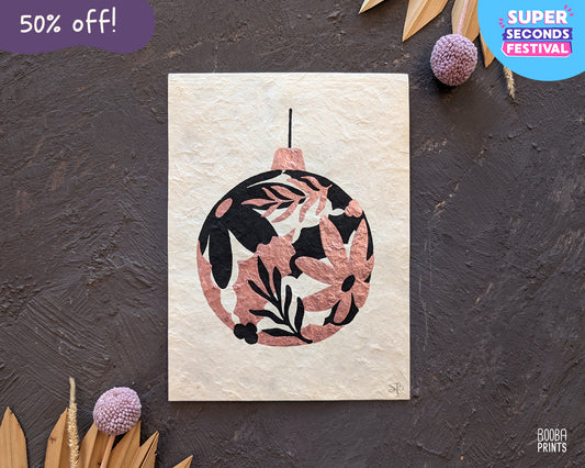 Illuminated Metallic Christmas Ornament Sample ✷ 50% Off!