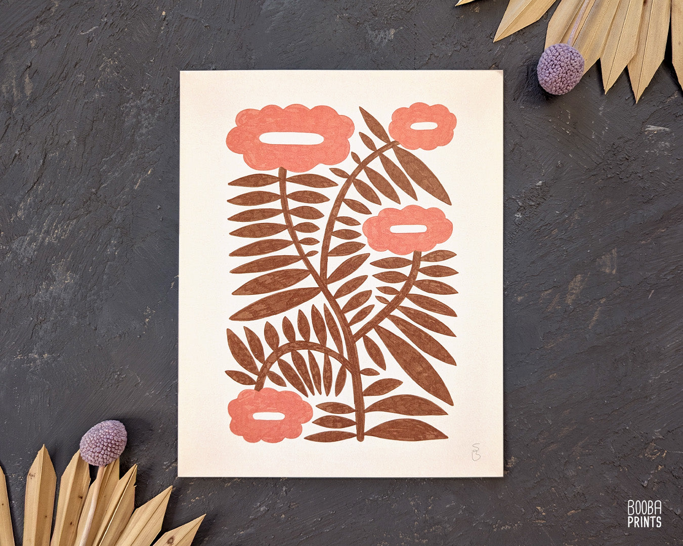 Minimalist Flowers Art Prints Set of 3 ✷ 35%-50% Off!