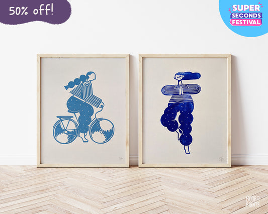 Active Girl Print Set ✷ Yoga & Biking 50% Off