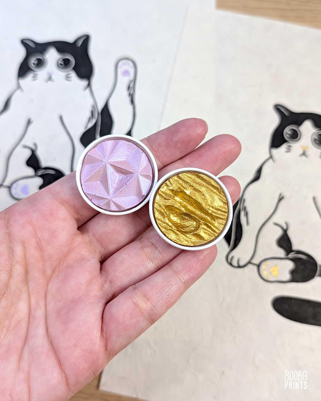 Marvelous Cat Linocut Print ✷ Whimsical Cat Lover Print